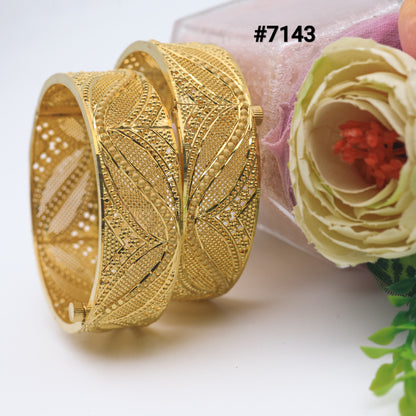 Gold Plated BANGLE 1 Gram Gold Plated Jewellery PMJ Model No : 7143