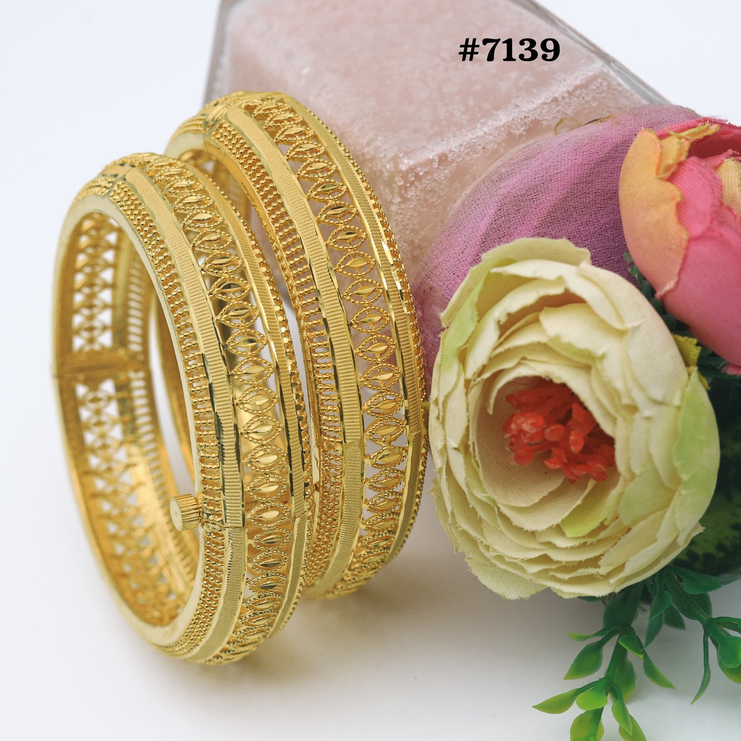 Gold Plated BANGLE 1 Gram Gold Plated Jewellery PMJ Model No : 7139