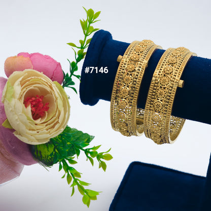 Gold Plated BANGLE 1 Gram Gold Plated Jewellery PMJ Model No : 7146