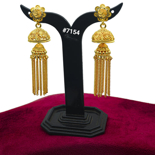 Gold Plated EARRING 1 Gram Gold Plated Jewellery PMJ Model No : 7154