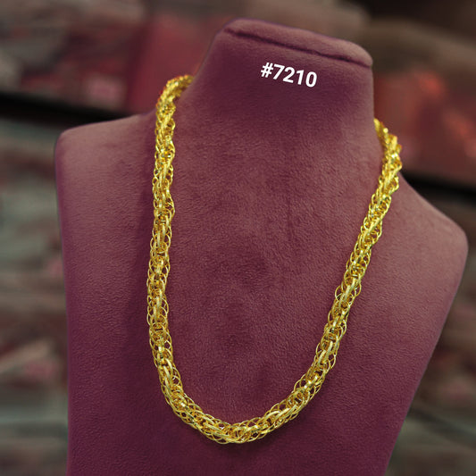 Gold Plated Chain,1 Gram Gold Plated Jewellery  PMJ Model No : 7210