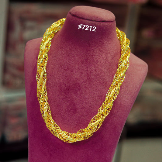 Gold Plated Chain,1 Gram Gold Plated Jewellery  PMJ Model No : 7212