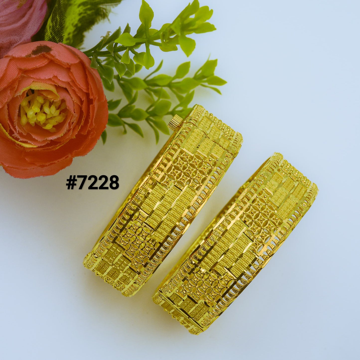 Gold Plated BANGLE 1 Gram Gold Plated Jewellery PMJ Model No : 7228