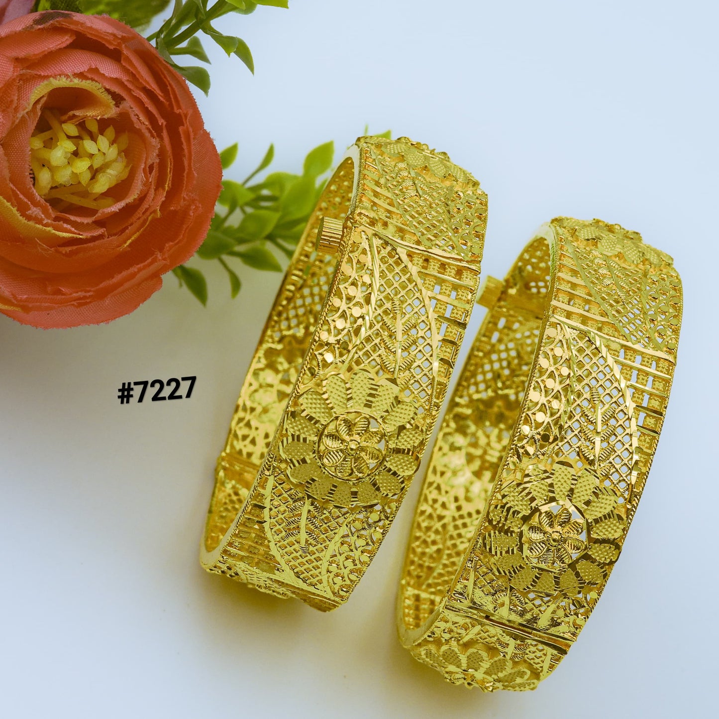 Gold Plated BANGLE 1 Gram Gold Plated Jewellery PMJ Model No : 7227