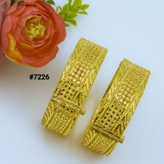 Gold Plated BANGLE 1 Gram Gold Plated Jewellery PMJ Model No : 7226