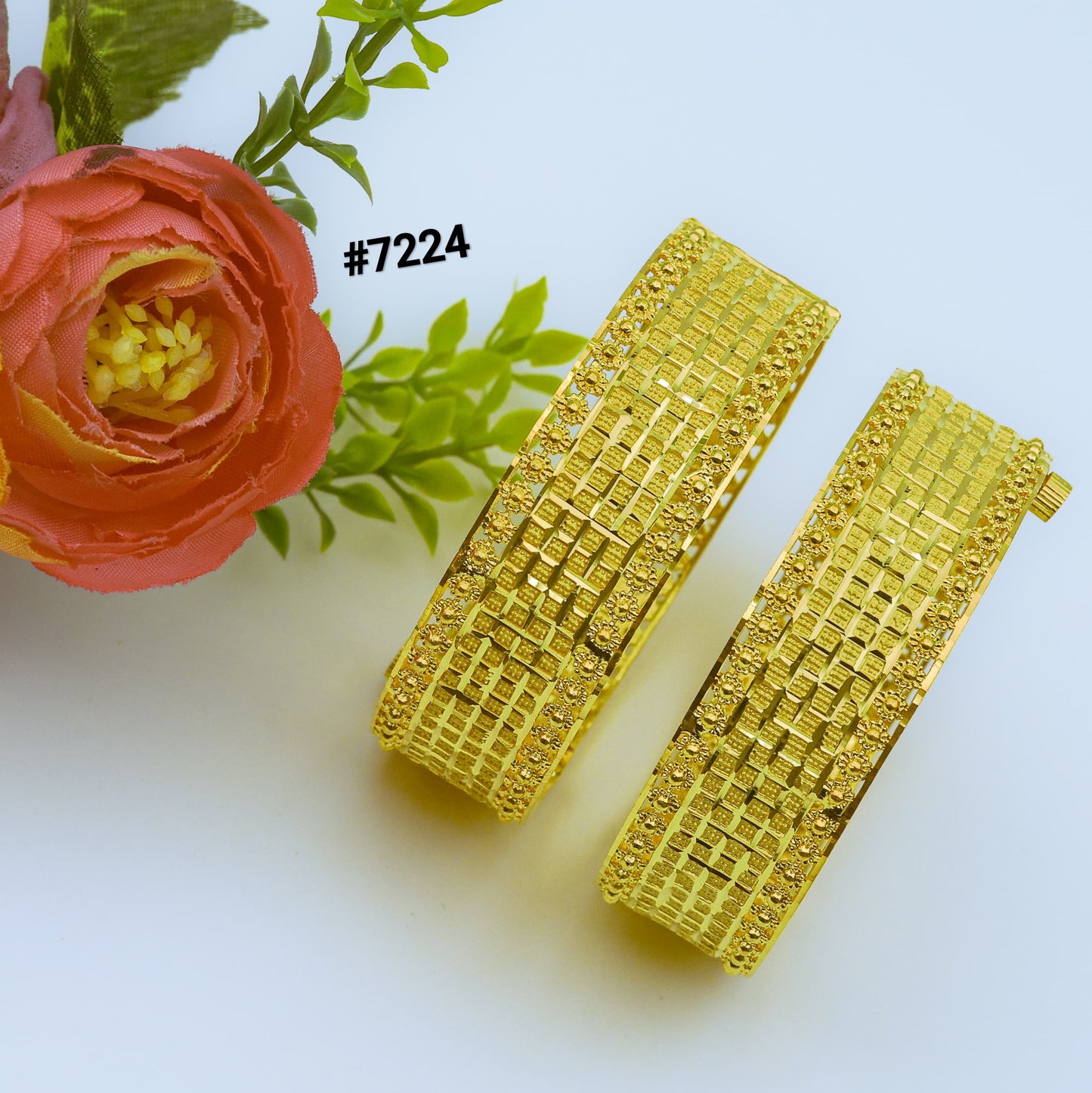 Gold Plated BANGLE 1 Gram Gold Plated Jewellery PMJ Model No : 7224