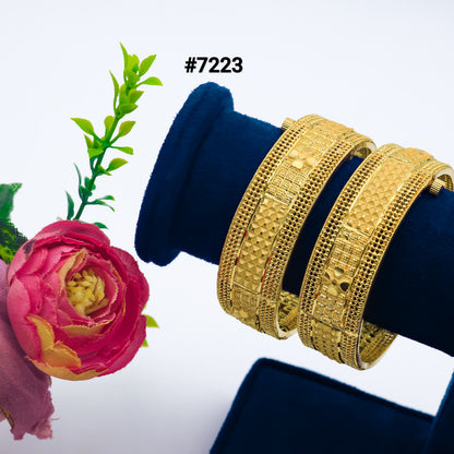 Gold Plated BANGLE 1 Gram Gold Plated Jewellery PMJ Model No : 7223