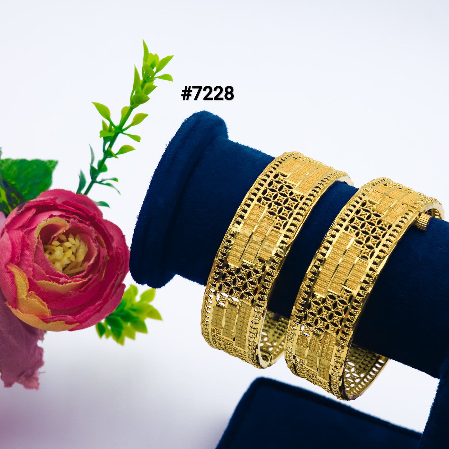 Gold Plated BANGLE 1 Gram Gold Plated Jewellery PMJ Model No : 7228