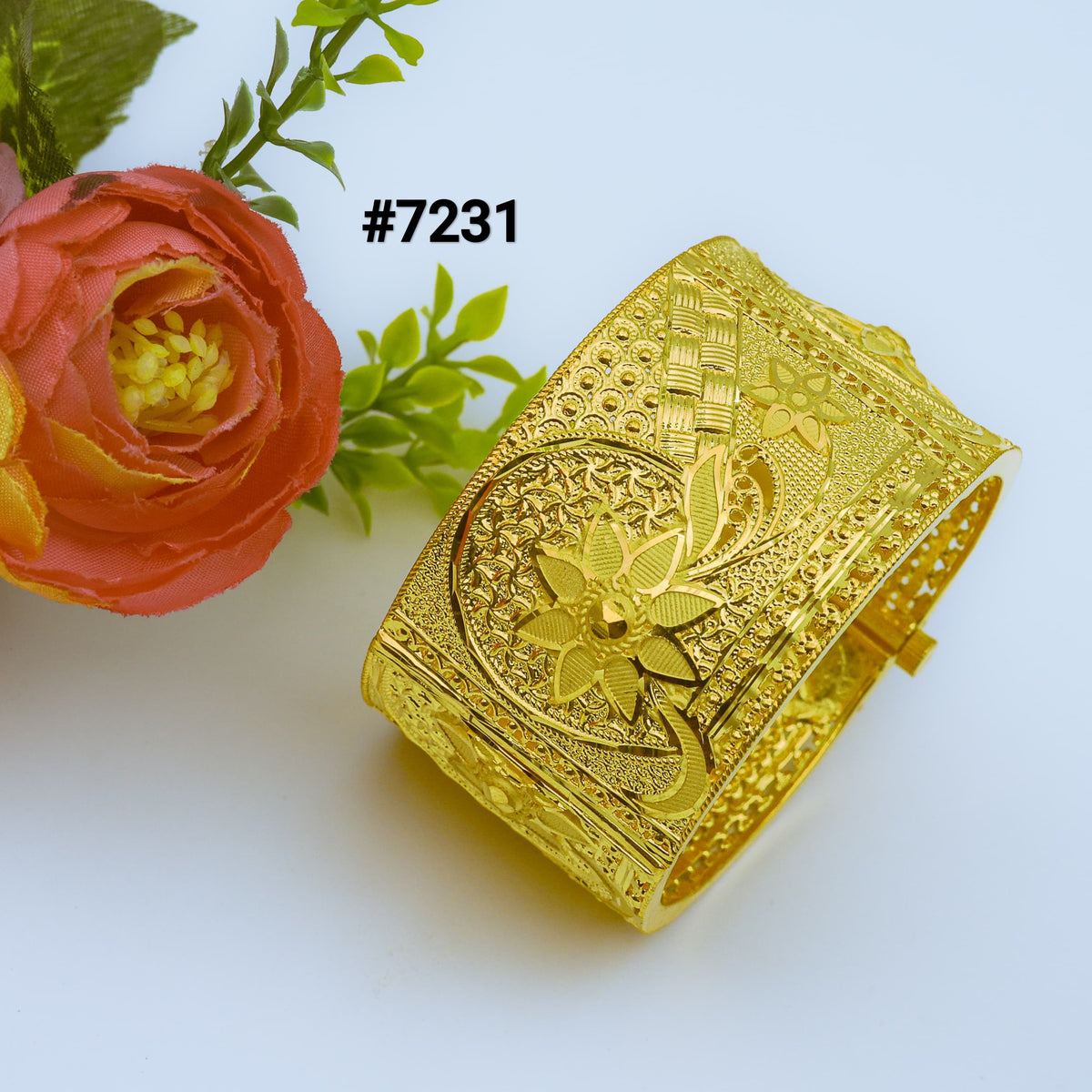 Gold Plated BANGLE 1 Gram Gold Plated Jewellery PMJ Model No : 7231