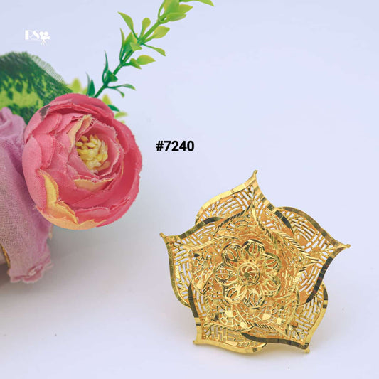 Gold Plated Finger Ring 1 Gram Gold Plated Jewellery PMJ Model No : 7240