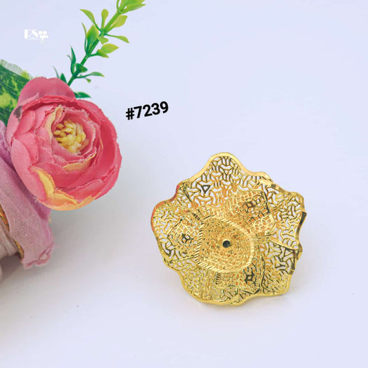 Gold Plated Finger Ring 1 Gram Gold Plated Jewellery PMJ Model No : 7239