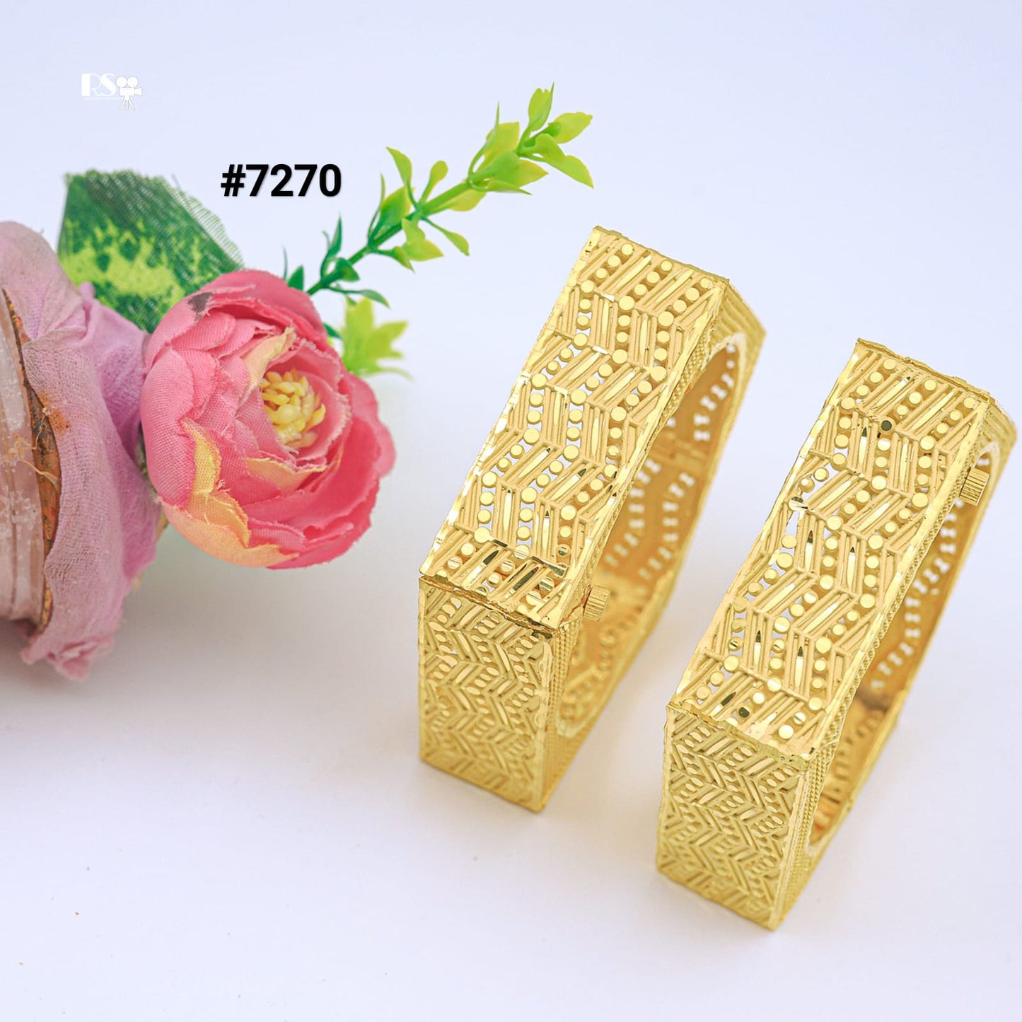 Gold Plated Jewellery, Bangles PMJ Model No : 7270