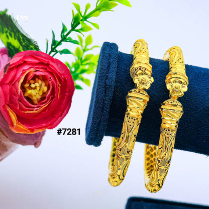 Gold Plated BANGLE 1 Gram Gold Plated Jewellery PMJ Model No : 7281
