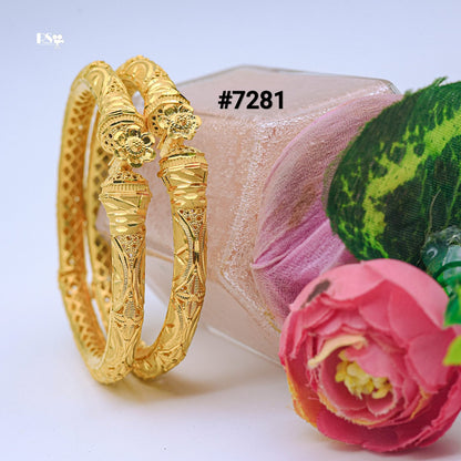 Gold Plated BANGLE 1 Gram Gold Plated Jewellery PMJ Model No : 7281