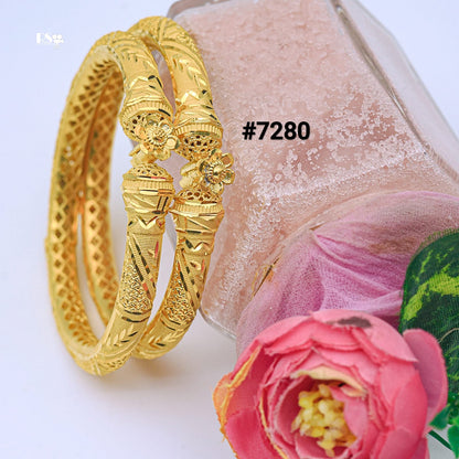 Gold Plated BANGLE 1 Gram Gold Plated Jewellery PMJ Model No : 7280