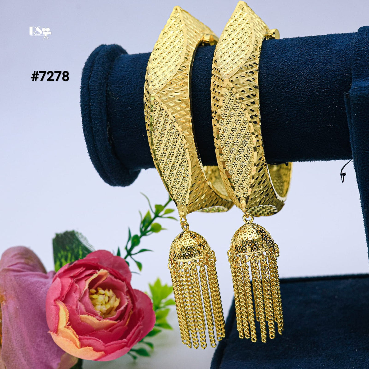Gold Plated BANGLE 1 Gram Gold Plated Jewellery PMJ Model No : 7278