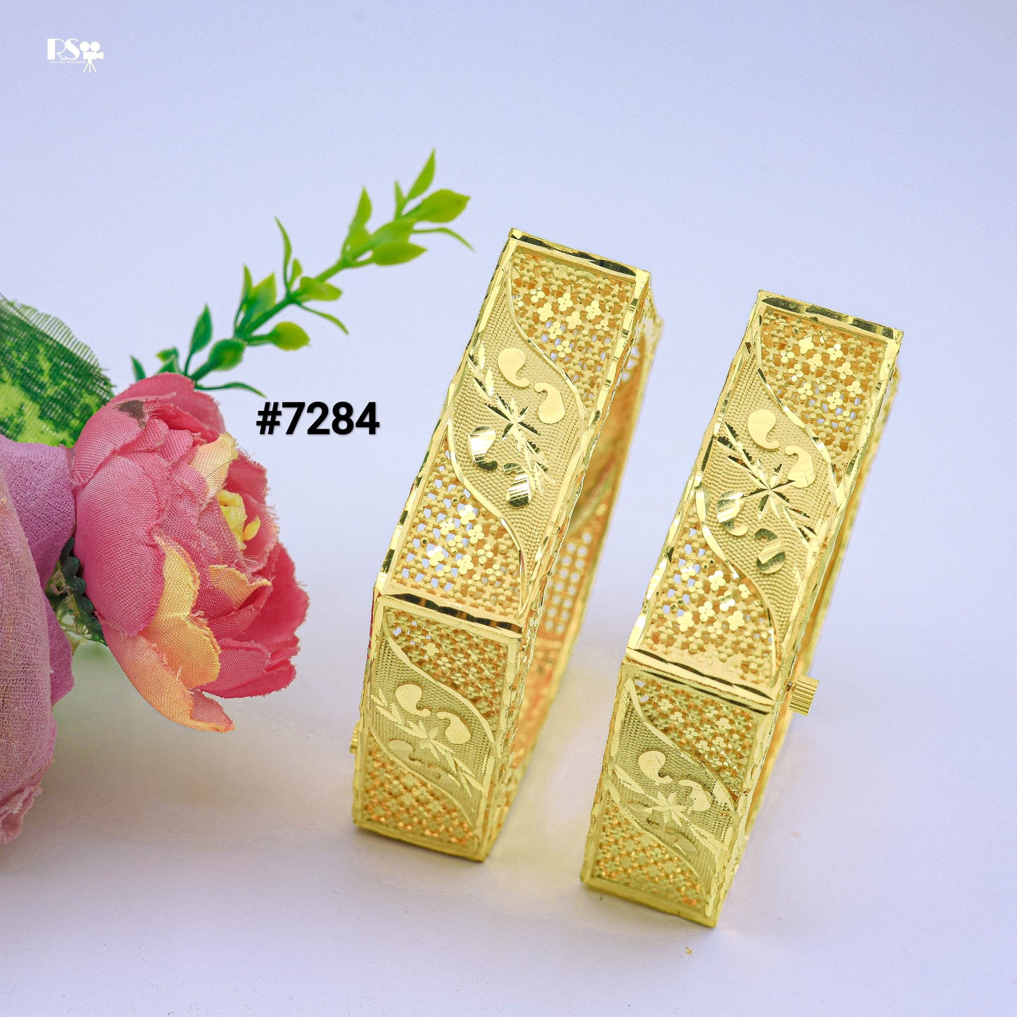 Gold Plated BANGLE 1 Gram Gold Plated Jewellery PMJ Model No : 7284