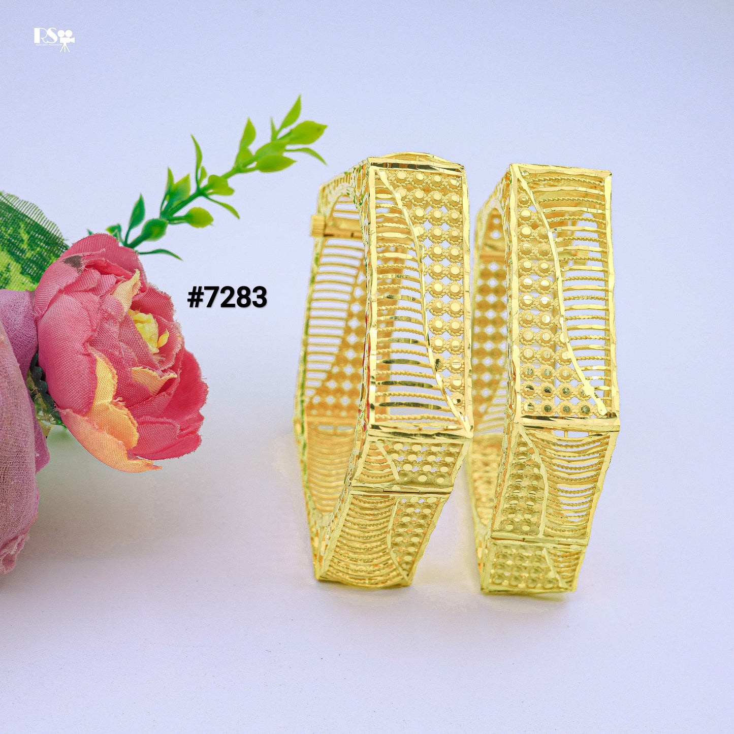 Gold Plated BANGLE 1 Gram Gold Plated Jewellery PMJ Model No : 7283