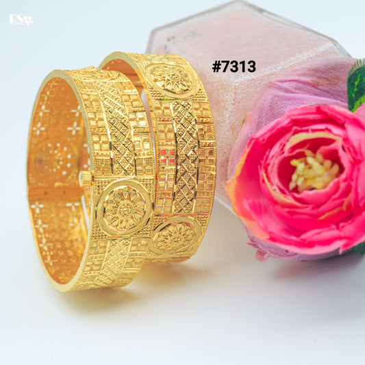 Gold Plated BANGLE 1 Gram Gold Plated Jewellery PMJ Model No : 7313