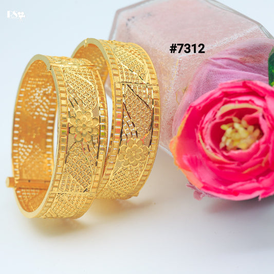 Gold Plated BANGLE 1 Gram Gold Plated Jewellery PMJ Model No : 7312