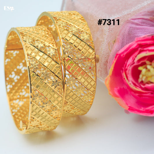 Gold Plated BANGLE 1 Gram Gold Plated Jewellery PMJ Model No : 7311