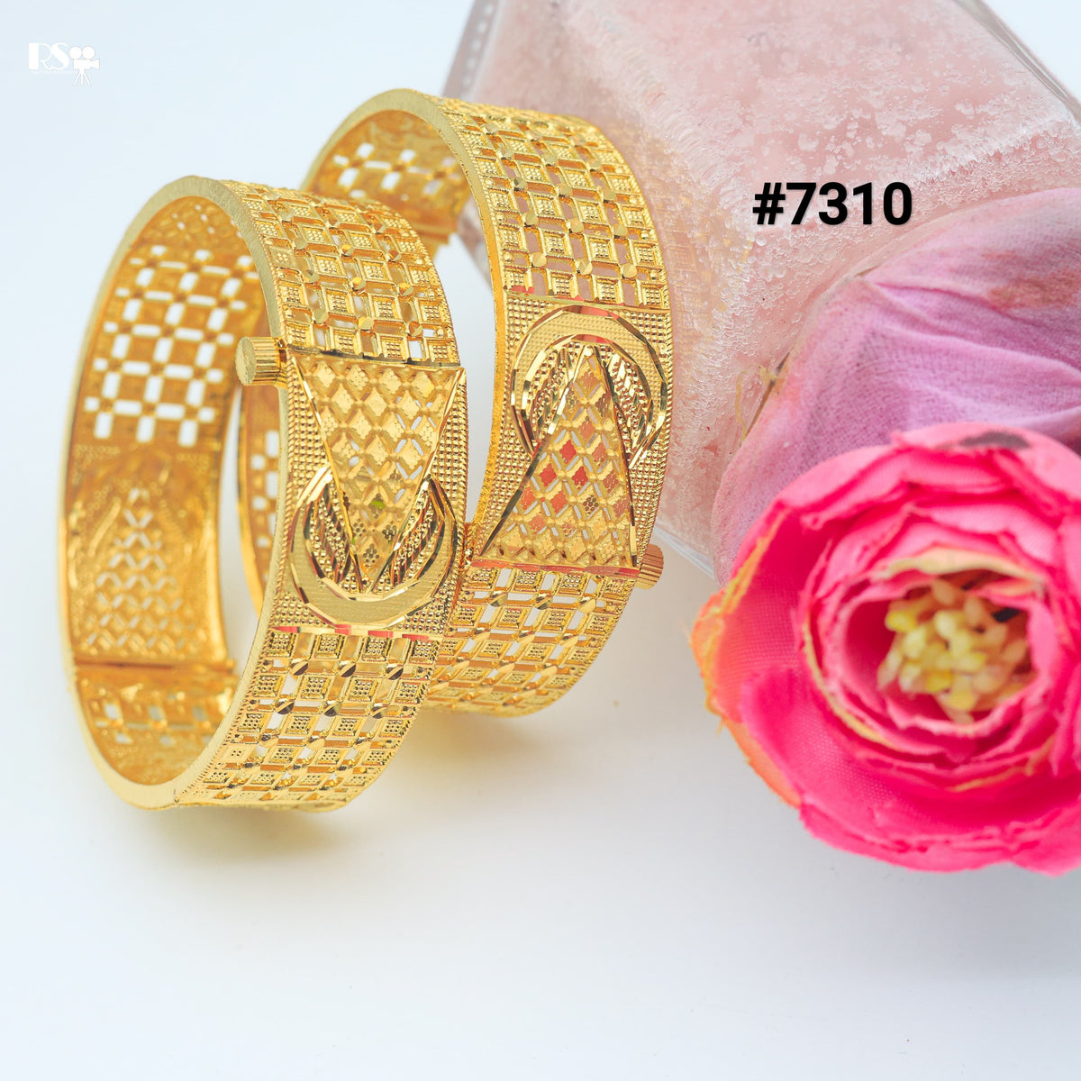Gold Plated BANGLE 1 Gram Gold Plated Jewellery PMJ Model No : 7310