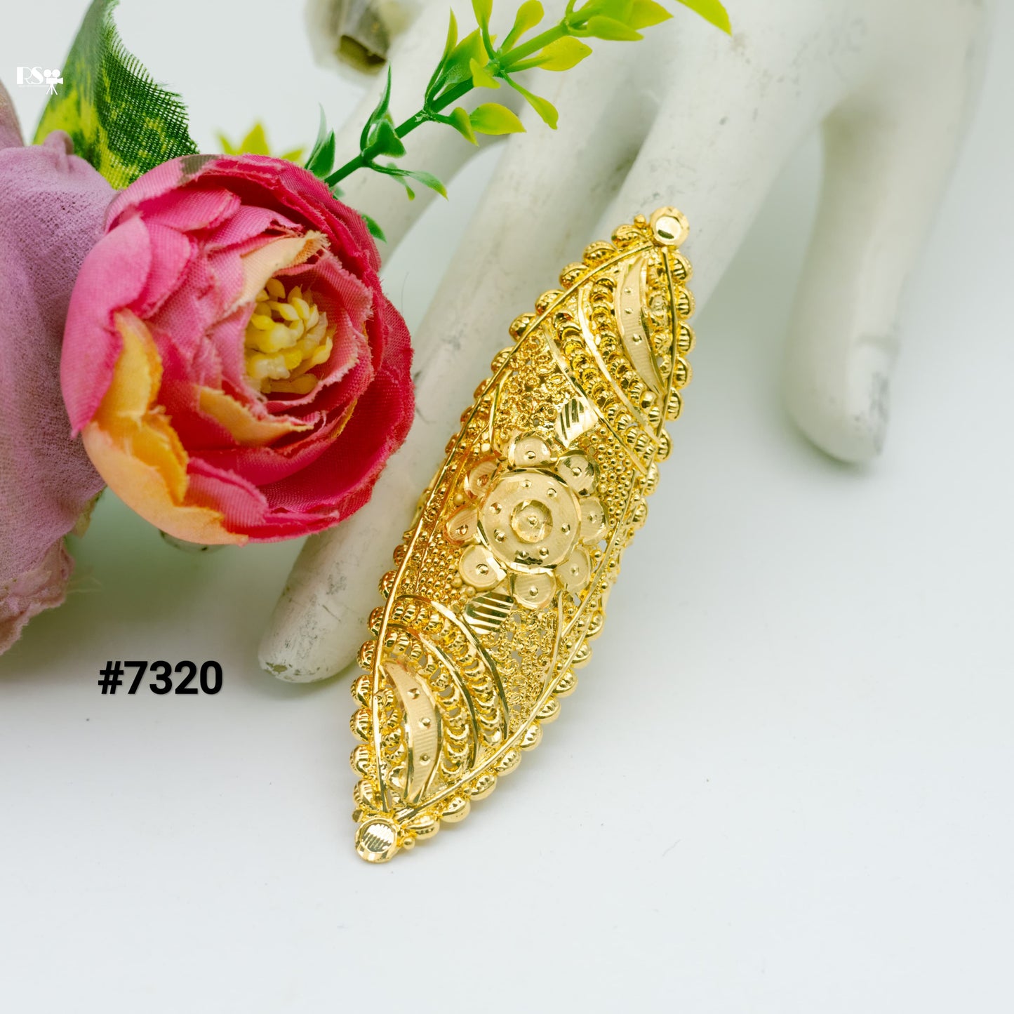 Gold Plated Finger Ring 1 Gram Gold Plated Jewellery PMJ Model No : 7320