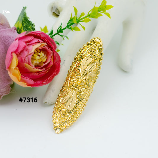 Gold Plated Finger Ring 1 Gram Gold Plated Jewellery PMJ Model No : 7316