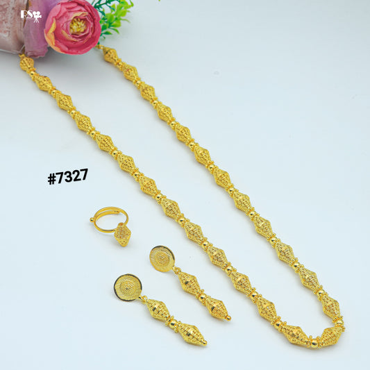 Gold Plated LONG NECKLACE 1 Gram Gold Plated Jewellery PMJ Model No : 7327