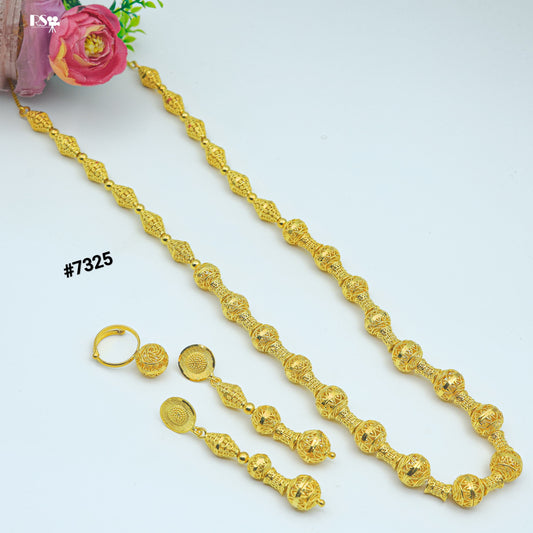 Gold Plated LONG NECKLACE 1 Gram Gold Plated Jewellery PMJ Model No : 7325