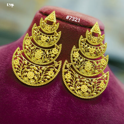 Gold Plated EARRING 1 Gram Gold Plated Jewellery PMJ Model No : 7321