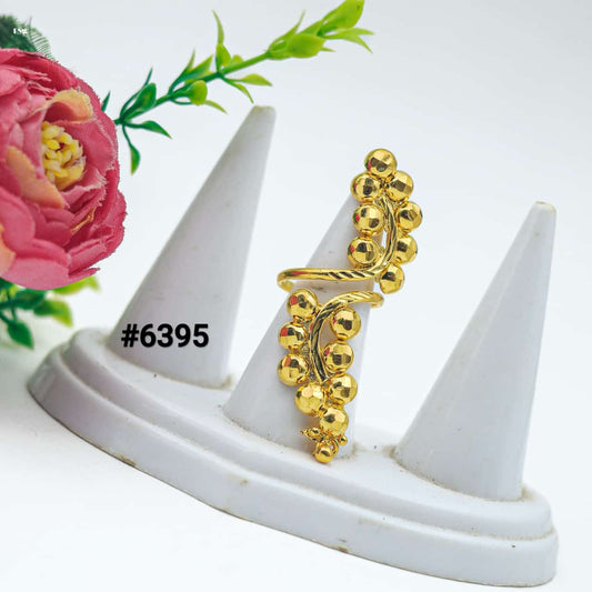 Gold Plated Finger Ring 1 Gram Gold Plated Jewellery PMJ Model No : 6395