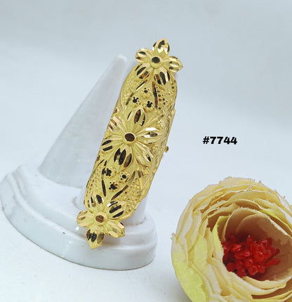 Gold Plated Finger Ring 1 Gram Gold Plated Jewellery PMJ Model No : 7744
