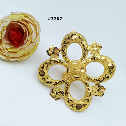 Gold Plated Finger Ring 1 Gram Gold Plated Jewellery PMJ Model No : 7757