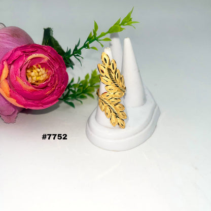 Gold Plated Finger Ring 1 Gram Gold Plated Jewellery PMJ Model No : 7752