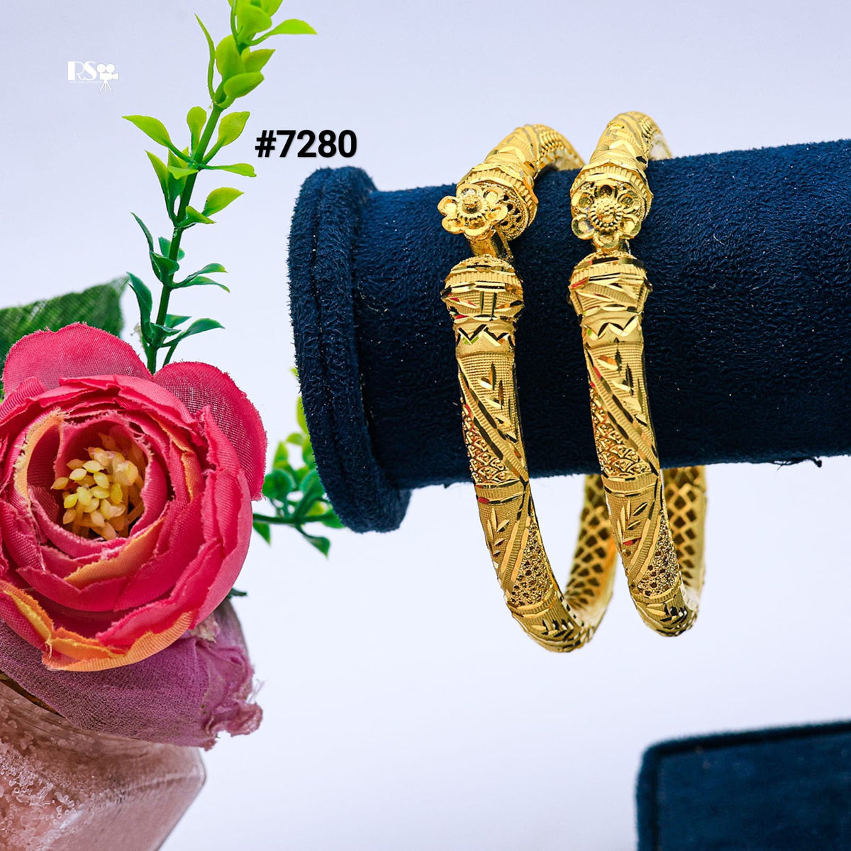 Gold Plated BANGLE 1 Gram Gold Plated Jewellery PMJ Model No : 7280