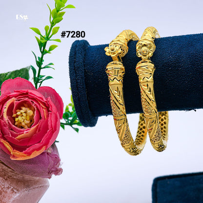 Gold Plated BANGLE 1 Gram Gold Plated Jewellery PMJ Model No : 7280