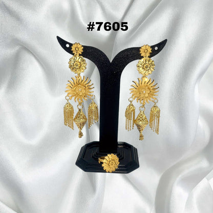 Gold Plated Jewellery, Earrings PMJ Model No : 7605