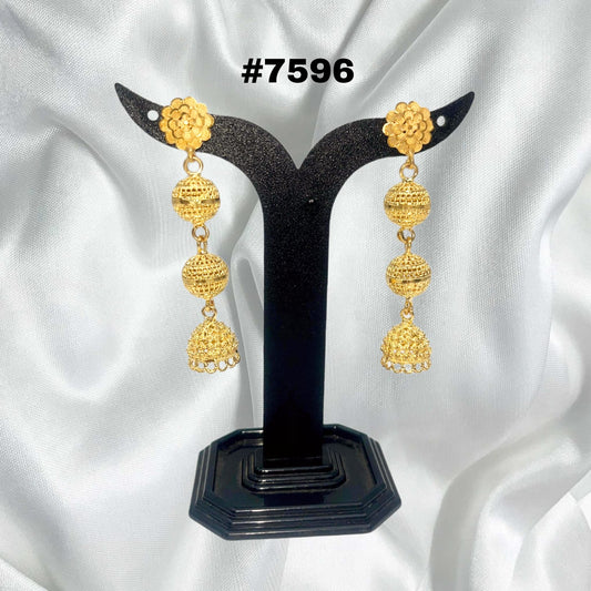 Gold Plated Designer Earrings, PMJ Model No: 7596
