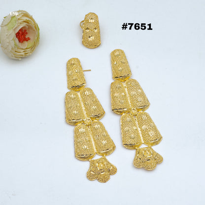 Gold Plated EARRING 1 Gram Gold Plated Jewellery PMJ Model No : 7651