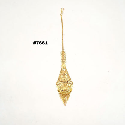 Gold Plated Maang Tika, PMJ Model No: 7661