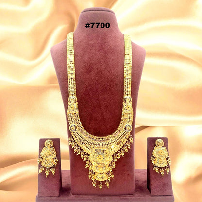 Exclusive Gold Plated Long Necklaces Set, PMJ Model No: 7700