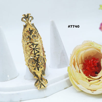 Gold Plated Finger Ring 1 Gram Gold Plated Jewellery PMJ Model No : 7740