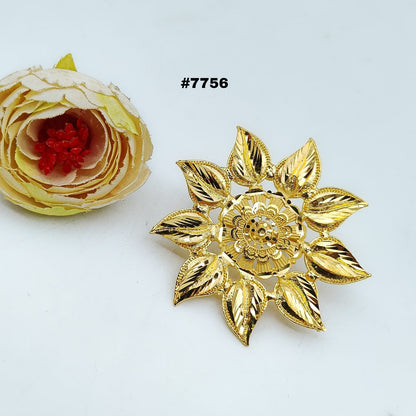 Gold Plated Finger Ring 1 Gram Gold Plated Jewellery PMJ Model No : 7756