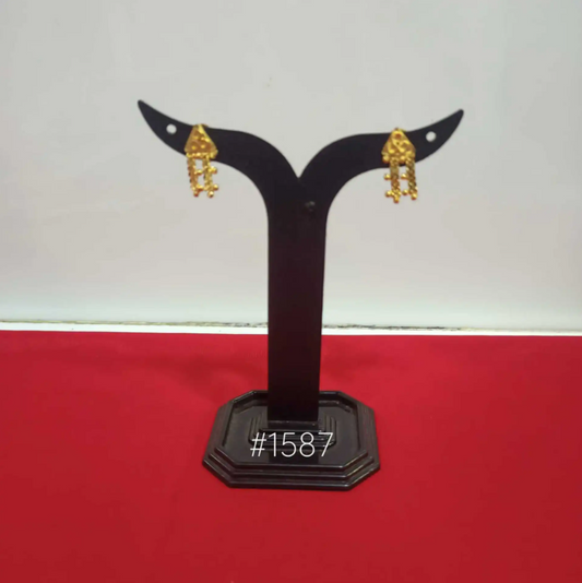 PMJ Exclusive Gold Plated Beautiful Earrings Set Junk Jewelry Sale MODEL : 1587