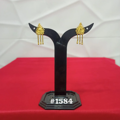 PMJ Exclusive Gold Plated Beautiful Earrings Set Junk Jewelry Sale MODEL : 1584