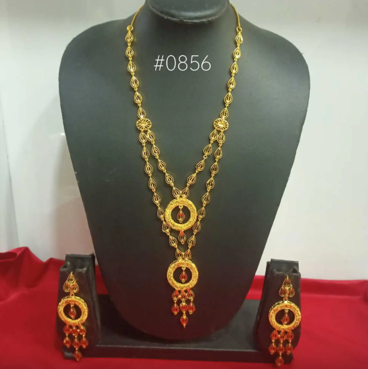 PMJ Gold Plated Sulli Choi BeautifulL’Occitane Long Necklace Costume Jewelry Sale MODEL : 856