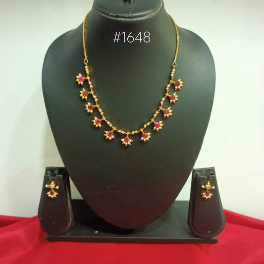 PMJ Indian Gold Plated Chain with Style Pendant Jewelry Sale MODEL : 1648