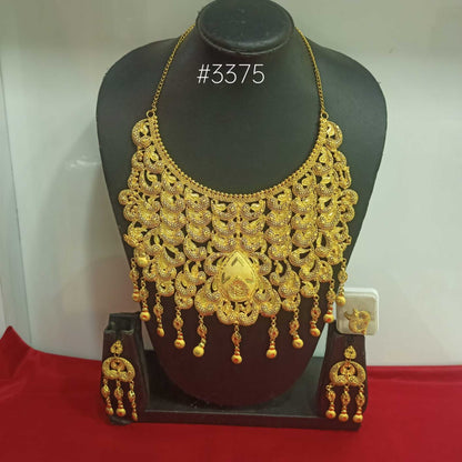 African Bijoux Gold Plated Necklace