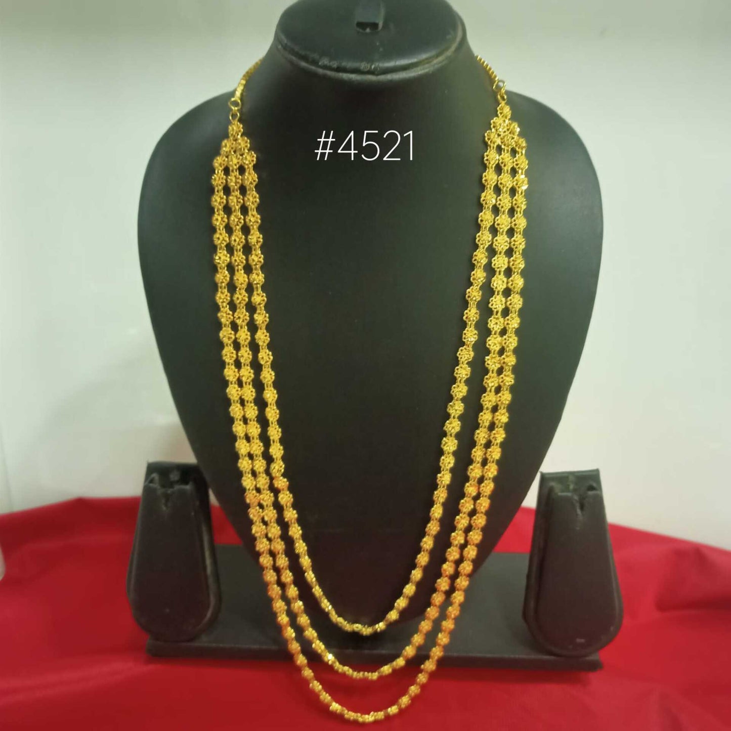 Gold Plated Long Necklaces Set, PMJ Model No: 4521